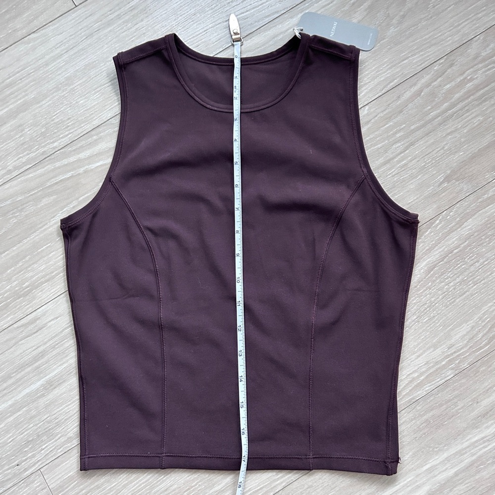 Neiwai Activewear Sleeveless Tank Top - Chocolate Plum - Picture 6 of 7
